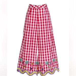 CeliaB Red and Green Wide Leg Pants